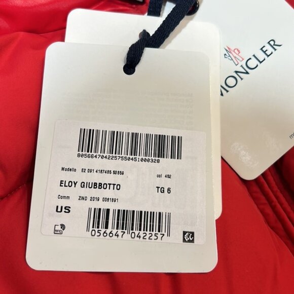 Moncler Red Down Eloy Jacket - Picture 7 of 13